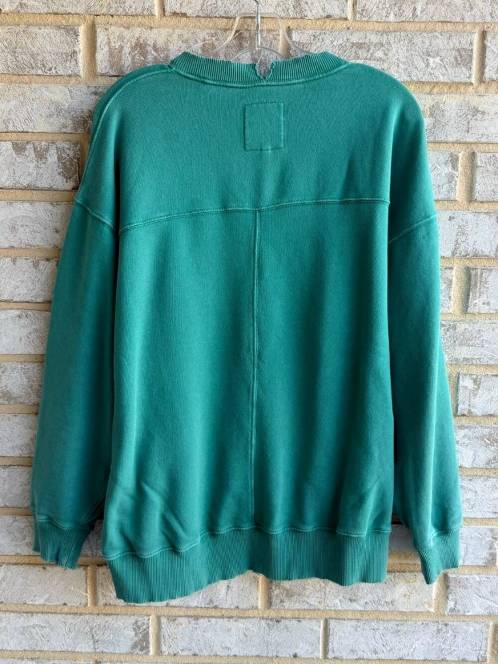 Aerie Long Sleeve Crew Neck "Some personal space" Green Sweatshirt Size XS. - Picture 2 of 8